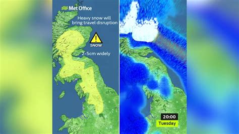 Met Office Issues Warning As Most Of Uk To Be Battered Again By Snow