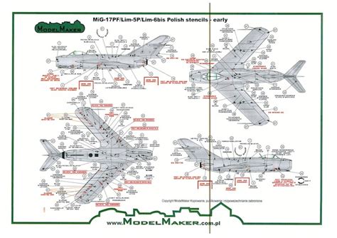 Model Maker Decals Mmd Polish Mikoyan Mig Mig Bis