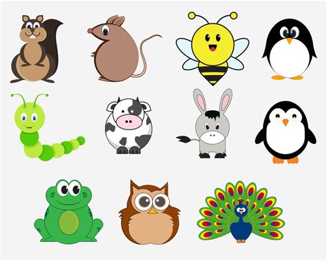 Animals SVG, Animals Png, Cartoon Animal Eps, Animals Clip Art , Farm ...