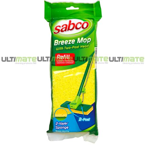 Sabco Space Saver Breeze Squeeze Mop Refill Ultimate Cleaning Products