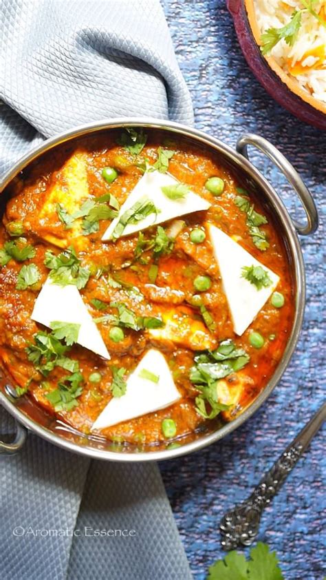 matar paneer recipe mutter paneer    matar paneer