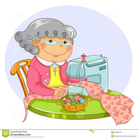 Person Sewing Clipart