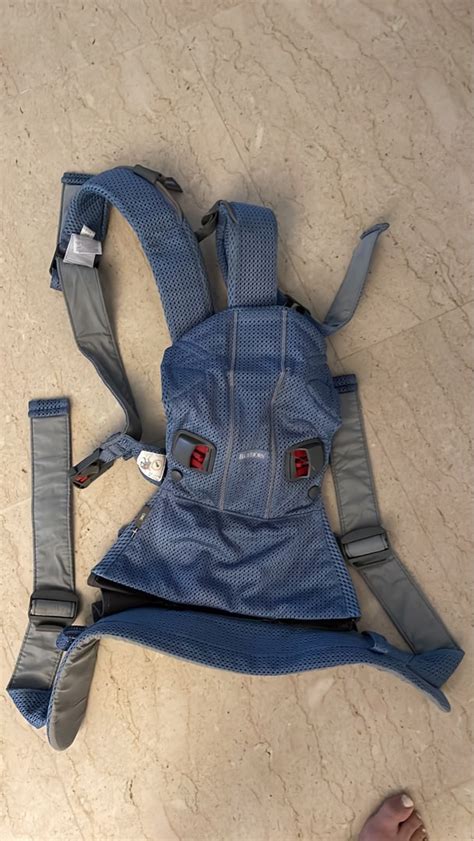 Baby bjorn carrier mesh light blue, Babies & Kids, Going Out, Carriers ...
