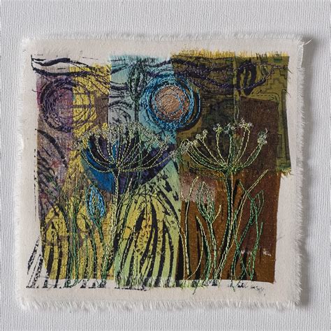 Elaine Wilson Cow Parsley Moon Textile Art Alchemist Gallery