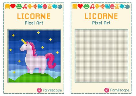 Grille Pixel Art A Imprimer Pixel Art Licorne Lok Hsiung The Best