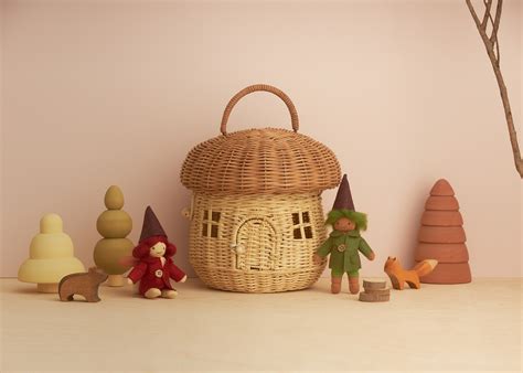 Olli Ella Mushroom Basket