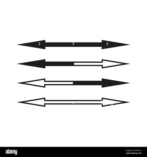 Straight Double Arrows Great Design For Any Purposes Vector