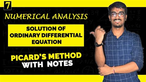 Part 7 Picard S Method With Notes Picard Method Of Successive