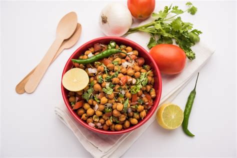 Premium Photo Black Chickpea Chaat Or Kala Chana Chat Recipe Is A