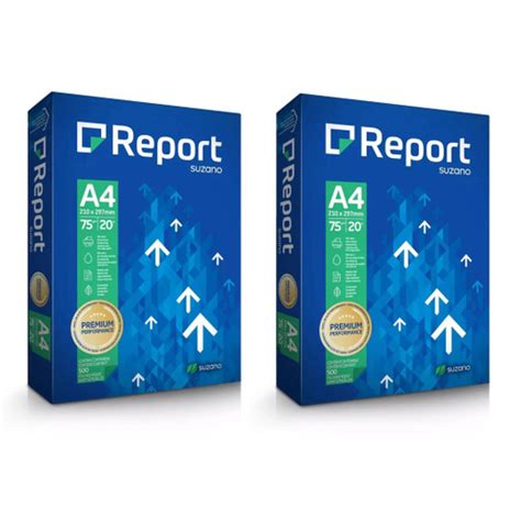 Papel Sulfite A4 Report Premium Duas Caixas 500 Folhas No Shoptime