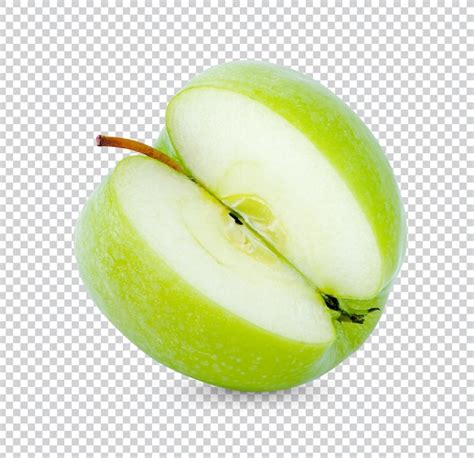 Premium Psd Fresh Green Apple Sliced Isolated Premium Psd