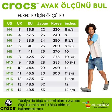 Crocs Terlik Beden Tablosu Acil Al Anlar