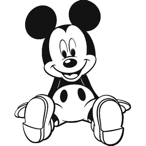 Pin By On Mickey Mouse Preto E Branco Mickey Coloring