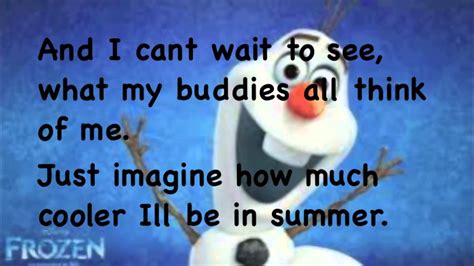 Frozen In Summer Song Official Audio By Josh Gad With Lyrics Hd 1080p