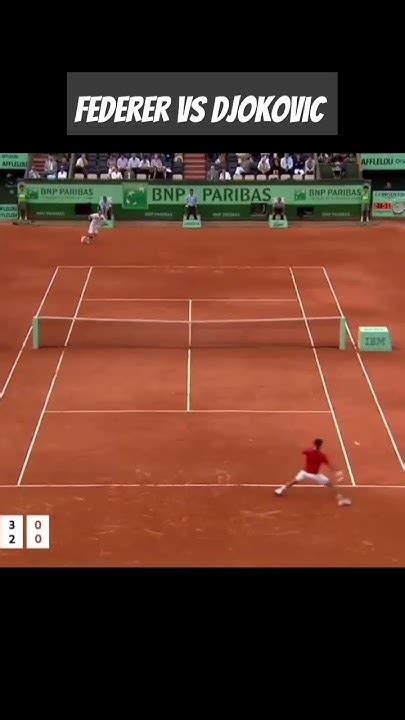 Federer Vs Djokovic Tennis Passing Shot👑🎾 Youtube