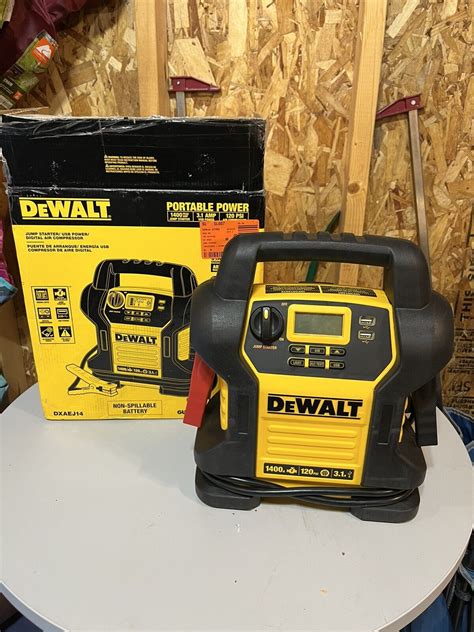 Dewalt Dxaej Peak Portable Car Jump Starter W Digital