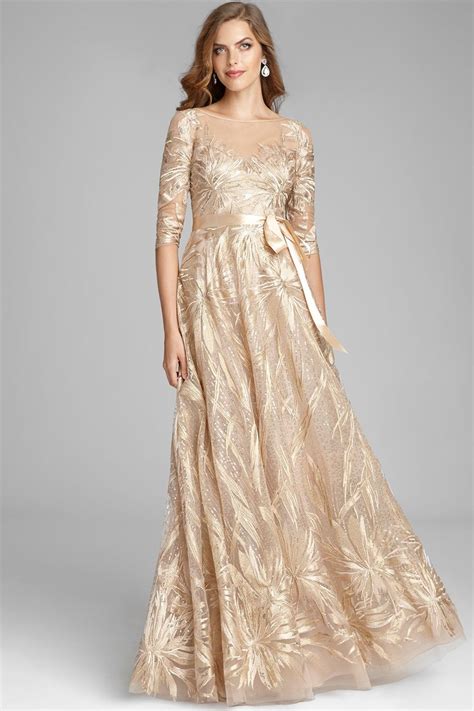 The Prettiest Mother Of The Bride Dresses Stunning Gold Evening Gown