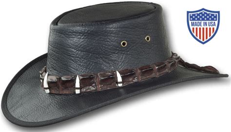 Кожаная ковбойская шляпа «Bison Outback» 100% натуральная кожа