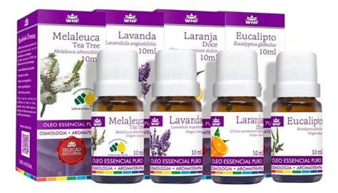 Kit De Aceites Esenciales De Lavanda Melaleuca Eucalipto Y Naranja