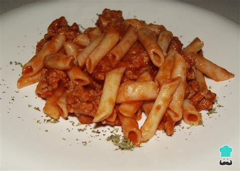 Macarrones Con Carne Y Tomate F Cil