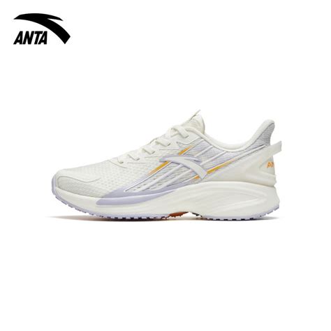 Anta Women A Flashfoam Antelope 3 0 Running Shoes Ivory White Lilac Lazada