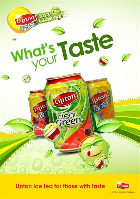 Lipton Ice Tea Food Poster Design Advertising Design Graphic Design