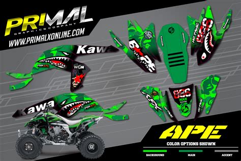 Primal X Motorsports Primal Graphics Co Kawasaki Kfx Ape Series Atv