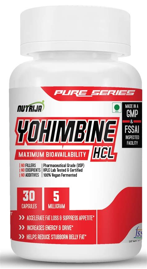 Buy Yohimbine Hcl Capsules In India Nutrija Supplement Store