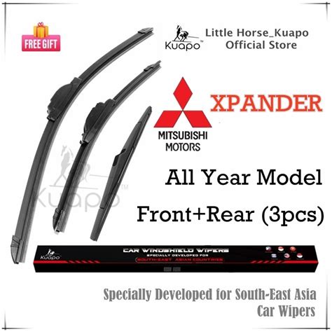 Front Rear Pcs Mitsubishi Xpander Wiper Blade Set For To