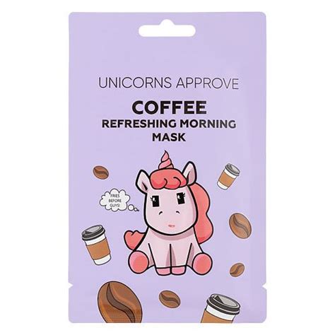 UNICORNS APPROVE Тканевая маска для лица с экстрактом кофе "утренняя ...
