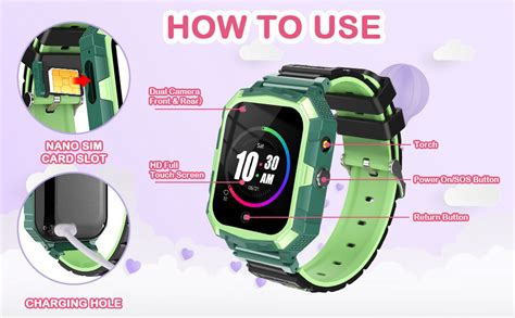 Montre Intelligente Pour Enfants G Gps Okyuk Smartwatch Pour Enfants