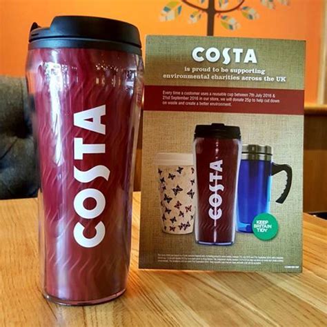 Costa Coffee Use any reusable cup in our stores and we will donate 25p ...