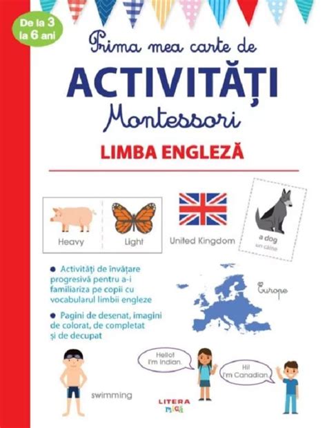 Prima Mea Carte De Activitati Montessori Limba Engleza 3 6 Ani