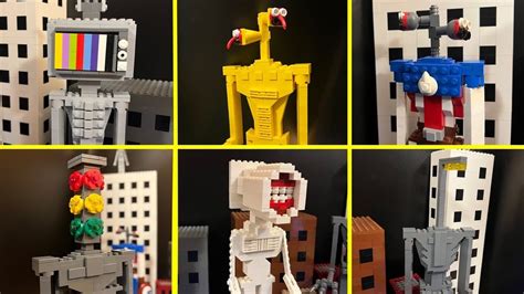 All Lego Siren Head Lvl Gold Vs Light Head Vs Tv Head Vs Traffic