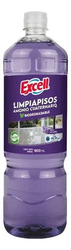 Limpia Pisos Desinfectante Amonio Cuaternario 1800ml Excell Cuotas