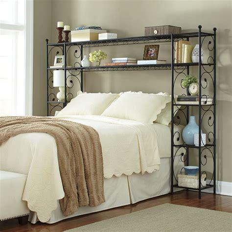 Leaf Scroll Headboard Shelving In 2020 Bedroom Furniture Design