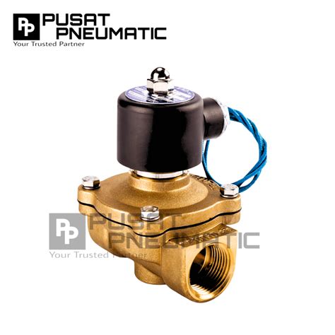 Solenoid Valve Kuningan Normal Open Selenoid Type UW Pusat Pneumatic