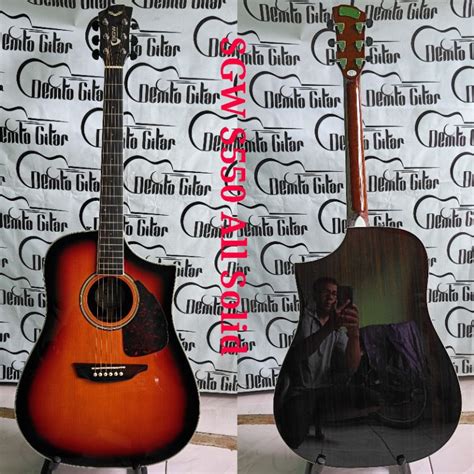 Jual Gitar Akustik Elektrik Samick Sgw S All Solid Wood Shopee