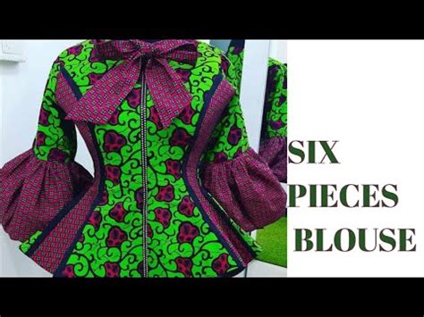 HOW TO DRAFT AND CUT A SIX PIECES BLOUSE PANELED BLOUSE YouTube