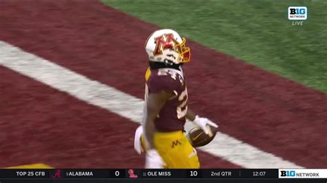 End Zone Mohamed Ibrahim Scores 1 Yard Rushing Td Espn Video