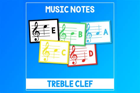 Music Notes Treble Clef Posters Graphic By Atlasart · Creative Fabrica