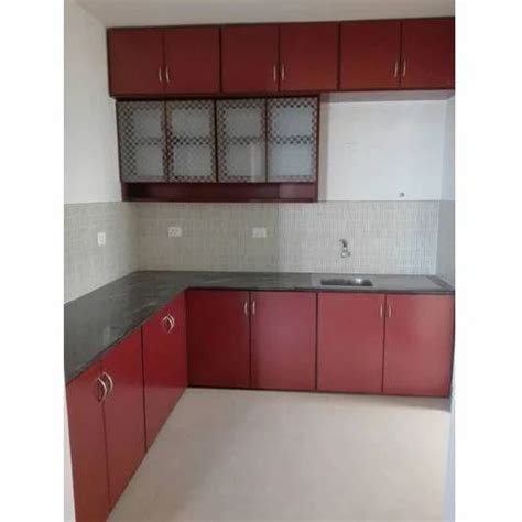 L Shape Aluminium Modular Kitchen Cabinet At Rs Square Feet