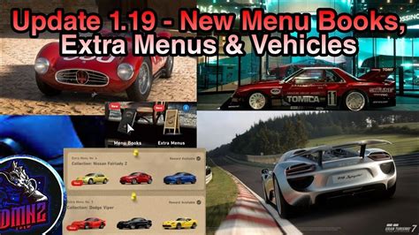 Gran Turismo 7 New Menu Book Extra Menus Vehicles Update 1 19