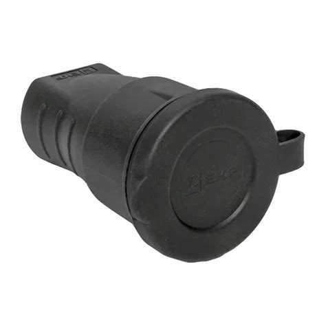 Розетка переносная с защитной крышкой каучуковая 230В 2P+PE 16A IP44 ...