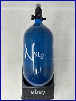 Ninja SL2 77 4500 Carbon Fiber HPA Tank With Standard Regulator Blue White