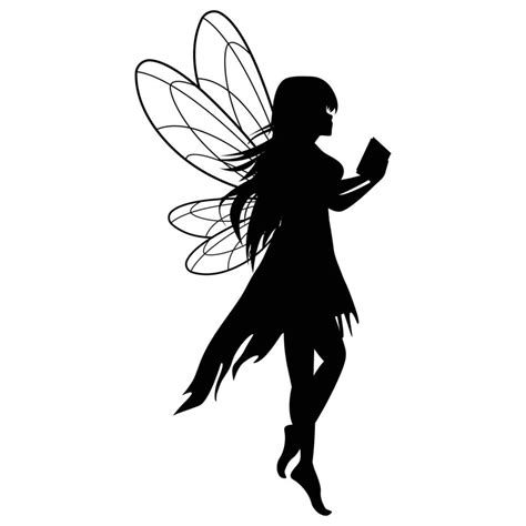 Cute Fairy Silhouette Illustration Graphic 16268801 Vector Art At Vecteezy