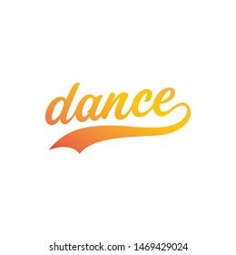 Lets Dance Logo Vector Design Dancer Stock Vector Royalty Free