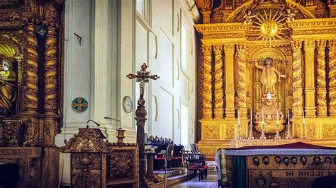 The Bom Jesus Basilica In Old Goa Is A World Heritage Monument