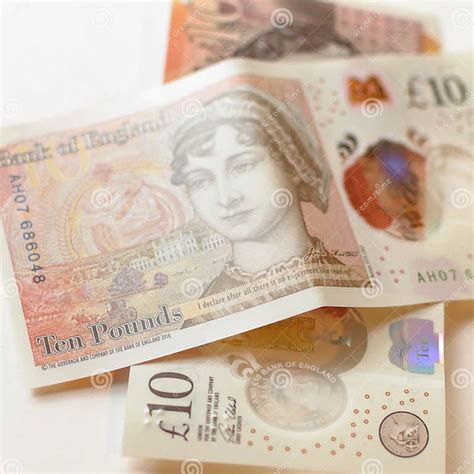 New 10 Pound Note A Editorial Stock Photo Image Of Depth 100594358