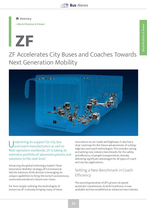 Zf Accelerates Towards Next Generation Mobility Bus News